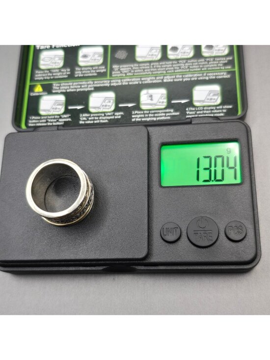 Silpada Sterling Silver Brass Spinner Ring Size 8 Wide Band Meditation Fidget - Picture 12 of 12